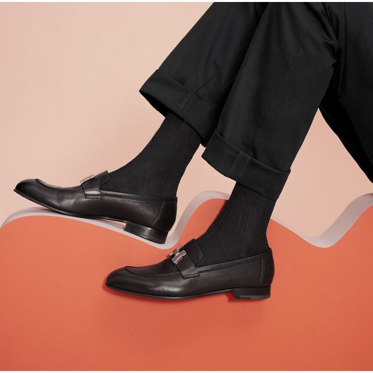 H**mes leather shoes